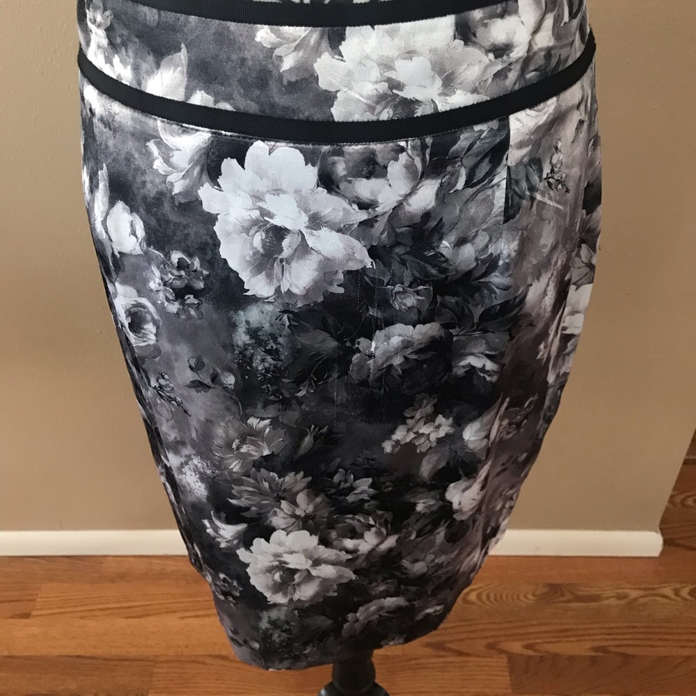 Knee length floral skirt